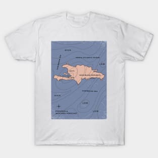 Hispaniola Weather map T-Shirt